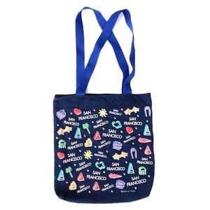 Luke-A-Tuke San Francisco Doodle Print Tote Bag